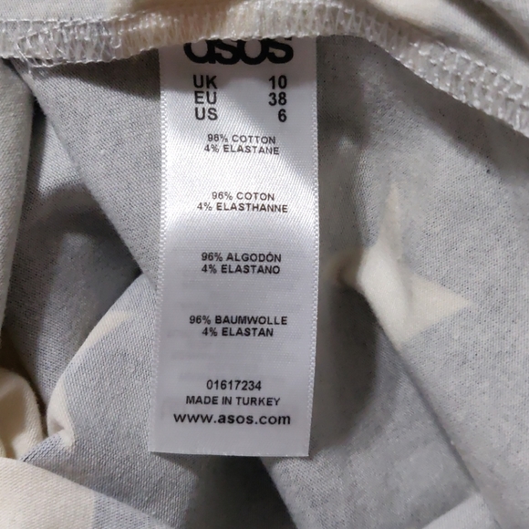 ASOS Navy blue & Ecru Stars & Stripes mini skirt - Picture 5 of 5